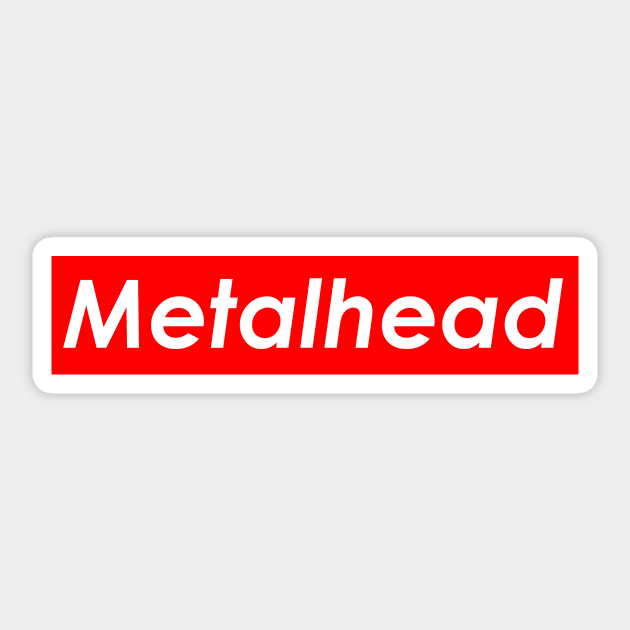 Metalhead (Red) Sticker by Graograman